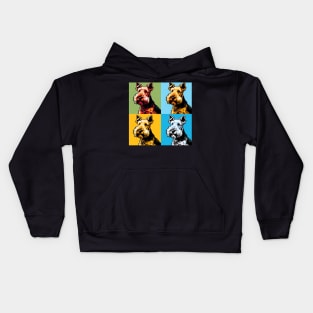 Welsh Terrier Pop Art - Dog Lovers Kids Hoodie